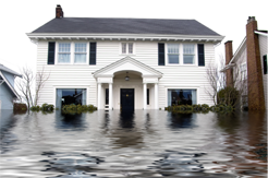 Flooded home